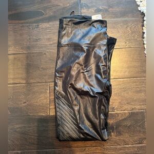 Black Faux Leather Leggings